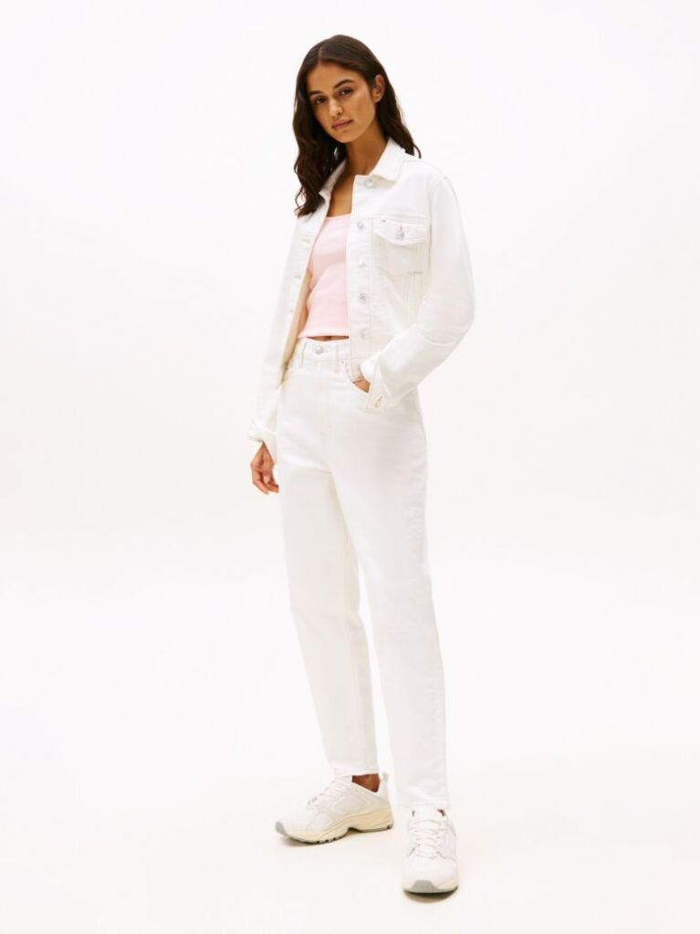 Denim Light Wash Ultra High Rise Mom Jeans  Women