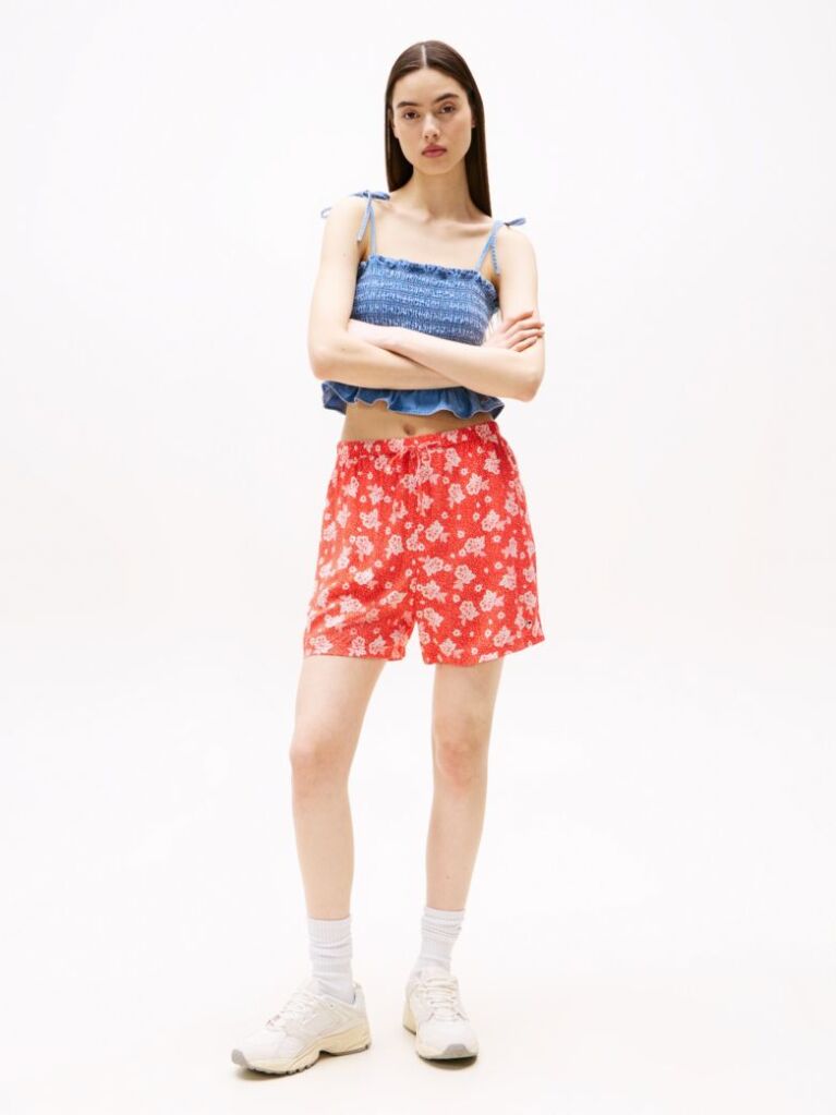 Multi Tropical Print Shorts  Women