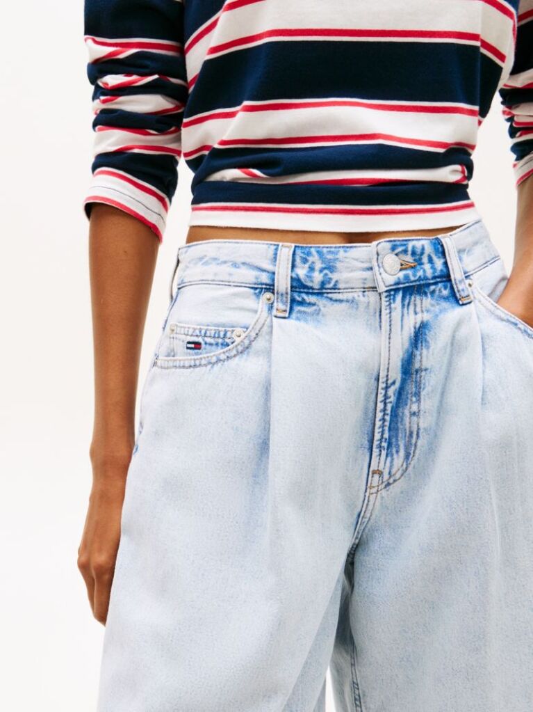 Denim Denim Βερμούδα Με Πιέτες Σε Loose Γραμμή  Γυναίκες