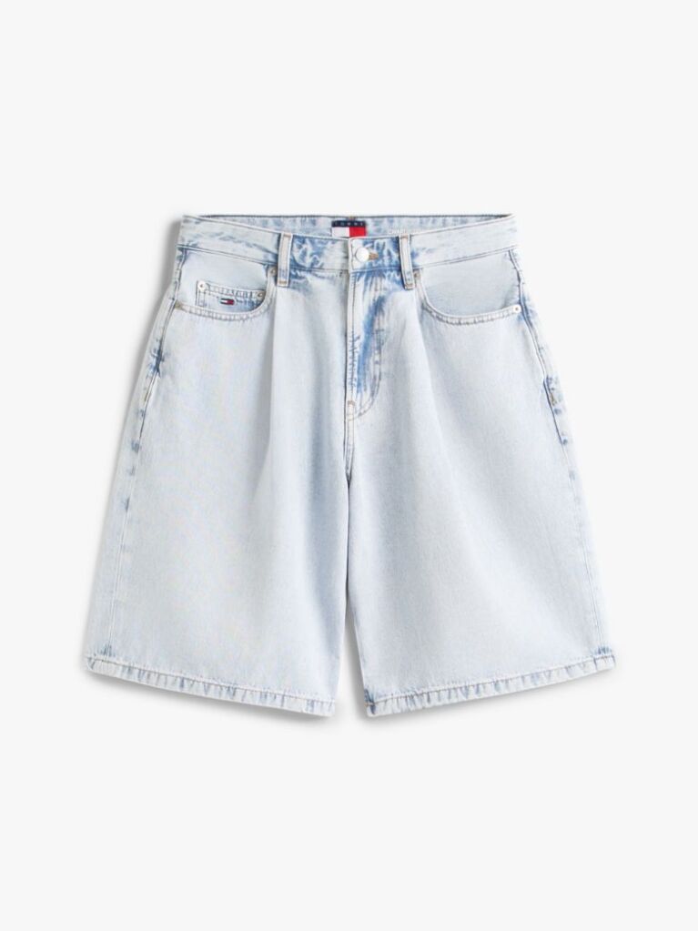 Denim Denim Βερμούδα Με Πιέτες Σε Loose Γραμμή  Γυναίκες