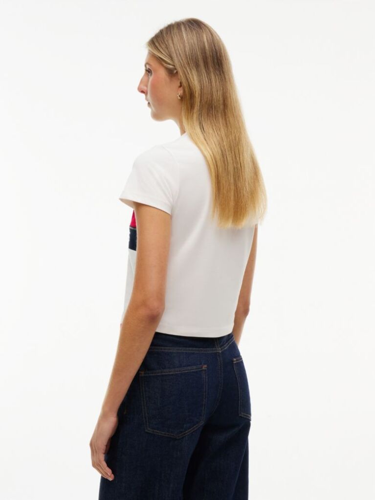 White Tommy Flag T-Shirt  Women