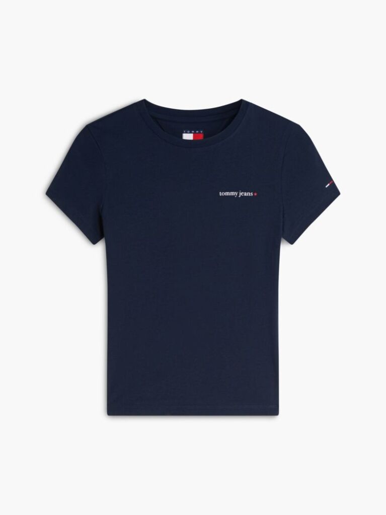 Μπλε T-Shirt Jersey Σε Στενή Γραμμή  Γυναίκες
