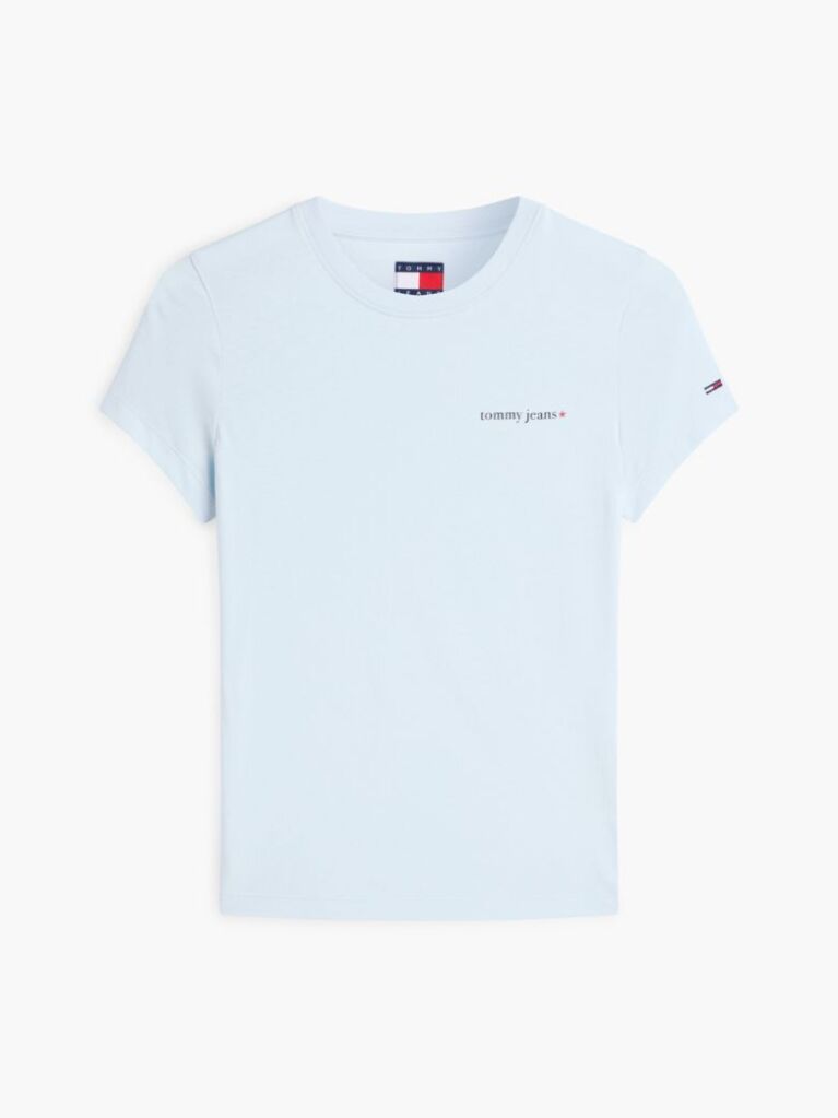Μπλε T-Shirt Jersey Σε Στενή Γραμμή  Γυναίκες