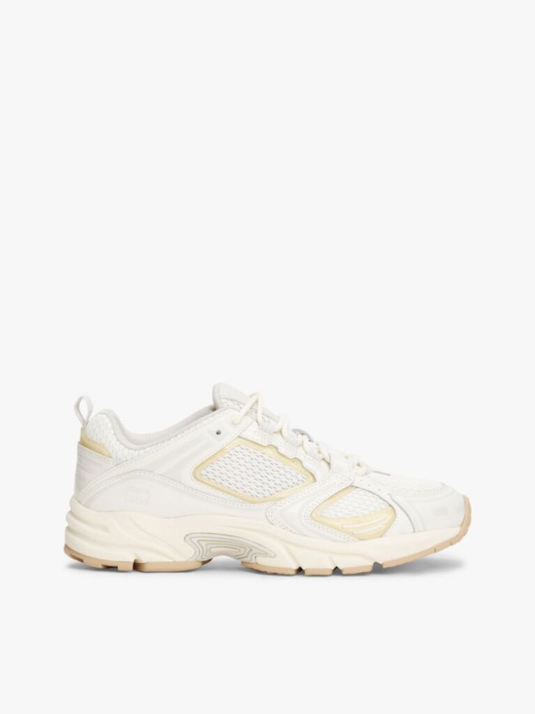 Beige Mesh Cleat Archive Runner Trainers  Women