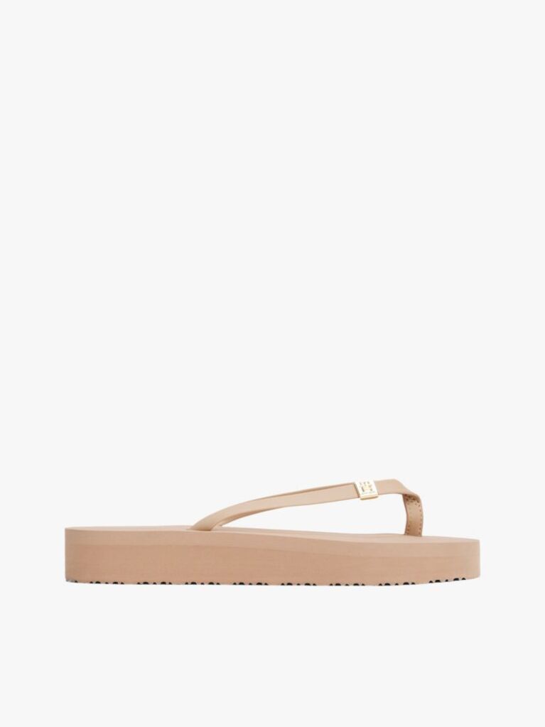 Pink Elevated Chic Beach Flip-Flops  Women