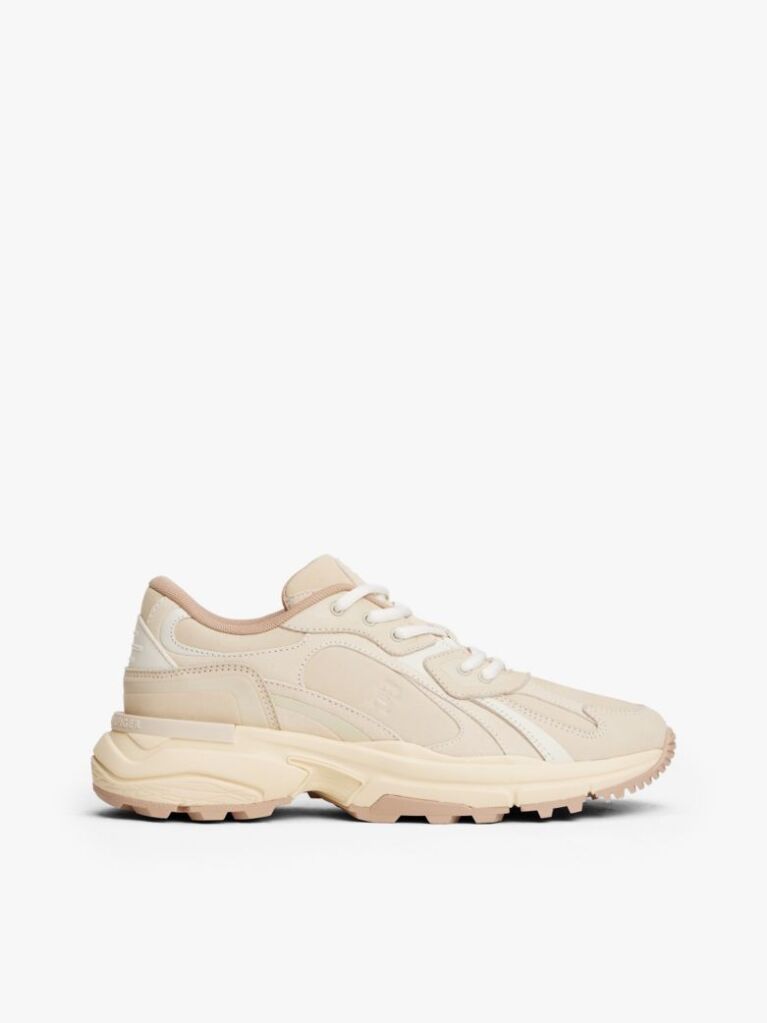 Beige Leather TH Monogram Cleat Trainers  Women
