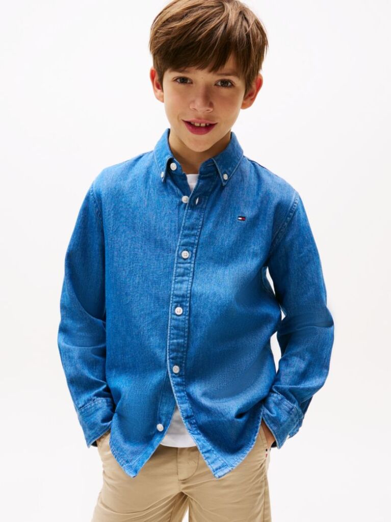 Denim Chambray Denim Shirt  Boys