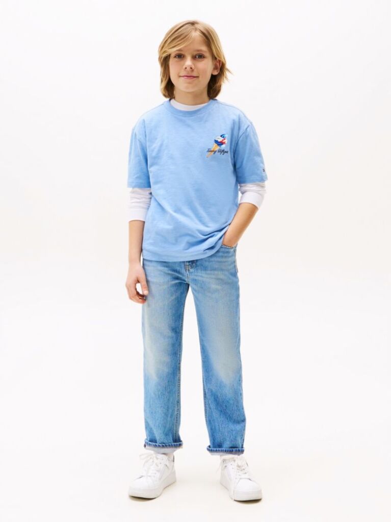 Blue Skater Light Wash Denim  Boys