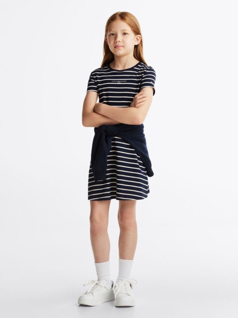 Multi Mini Stripe Dress  Girls