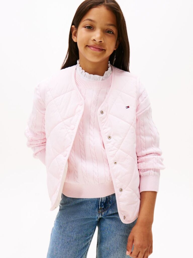 Multi Reversible Quilted Vest  Girls