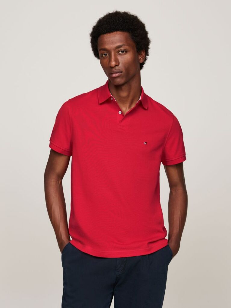 Red 1985 Organic Cotton Regular Fit Polo  Men