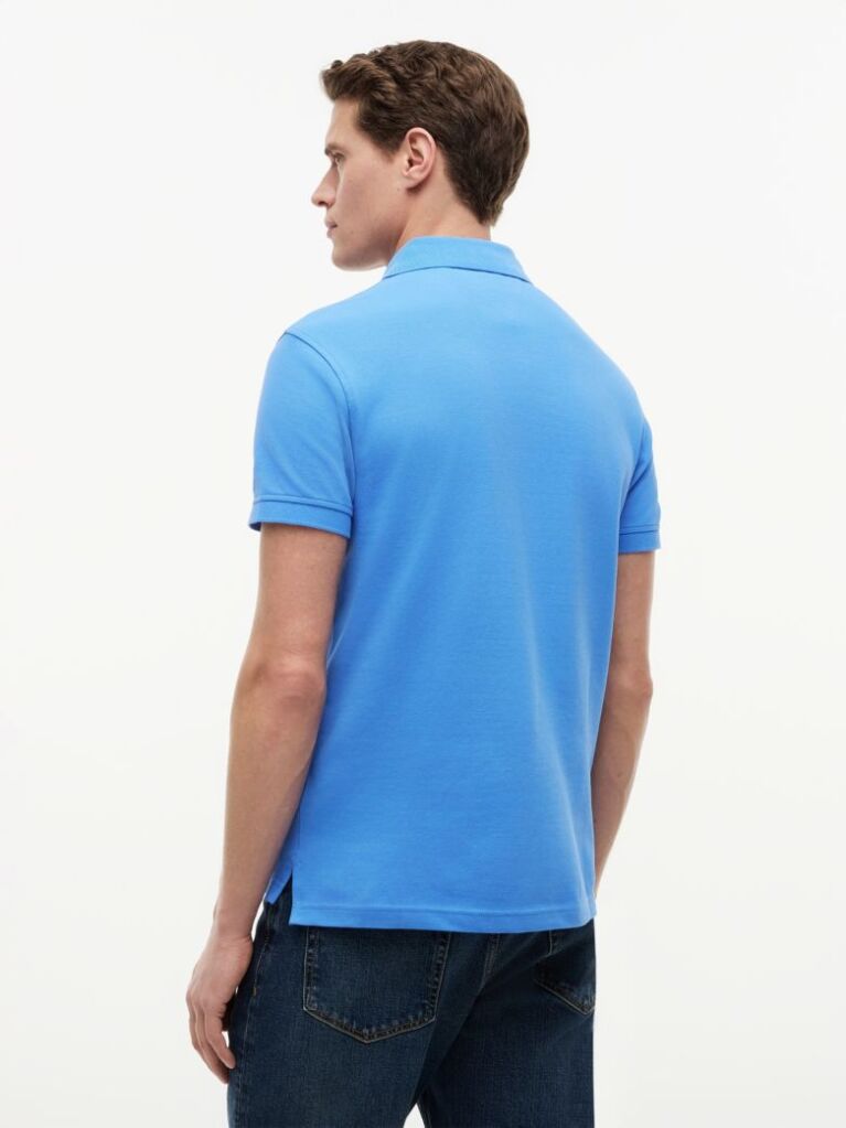 Blue 1985 Organic Cotton Slim Fit Polo  Men