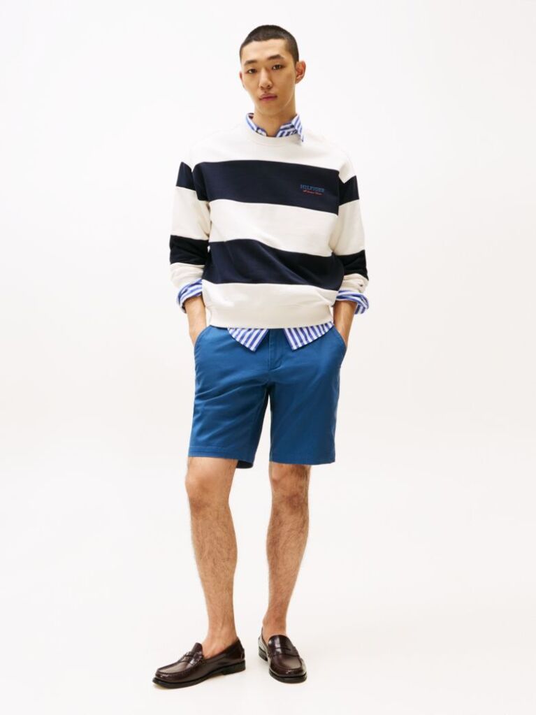 Blue 1985 Essential Harlem Relaxed Fit Bermuda Shorts  Men