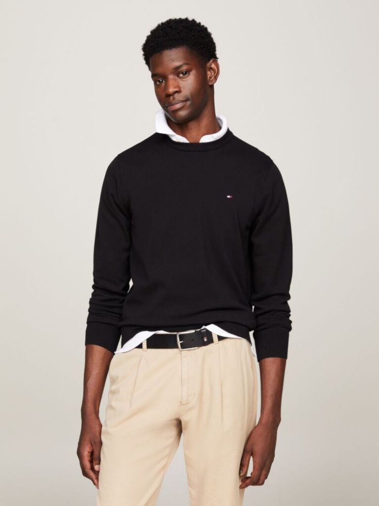 Black 1985 Crew Neck Sweater  Men