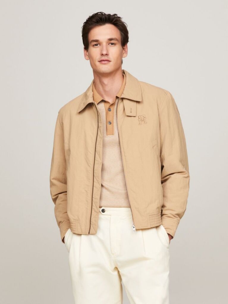 Beige TH Warm Water Repellent Ivy Jacket  Men