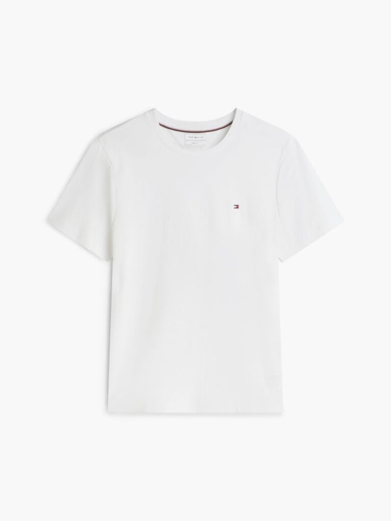 White Interlock Knit T-Shirt  Men
