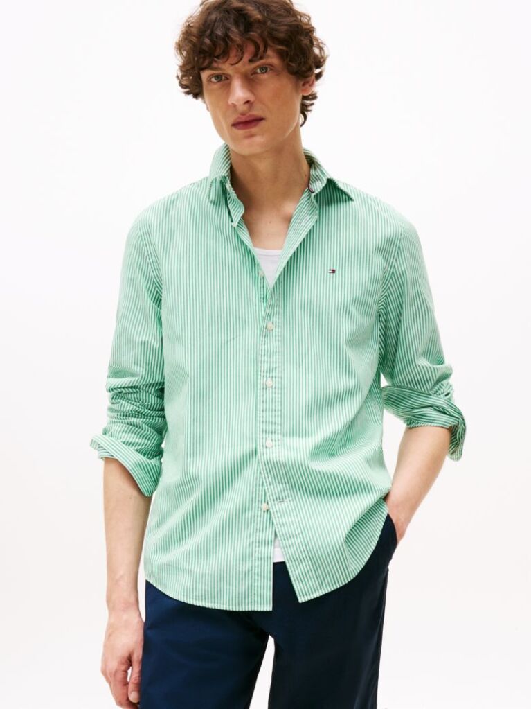 Multi TH Flex Regular Fit Stripe Shirt  Men