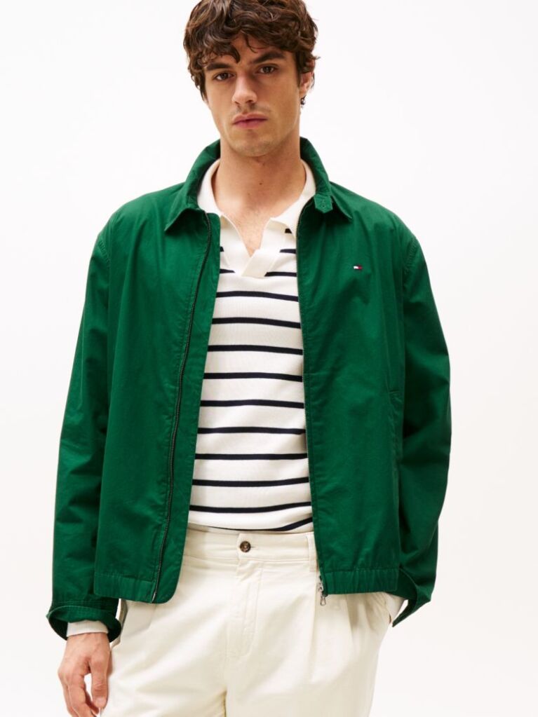Πράσινο Ελαφρύ Ivy Jacket Σε Κανονική Γραμμή  Άνδρες