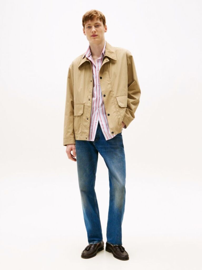 Blue Distressed Relaxed Jeans  Men