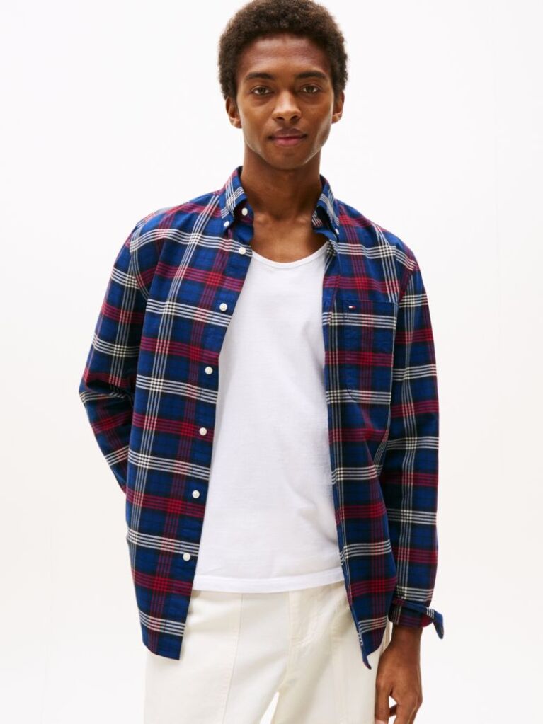 Multi Heritage Oxford Check Shirt  Men