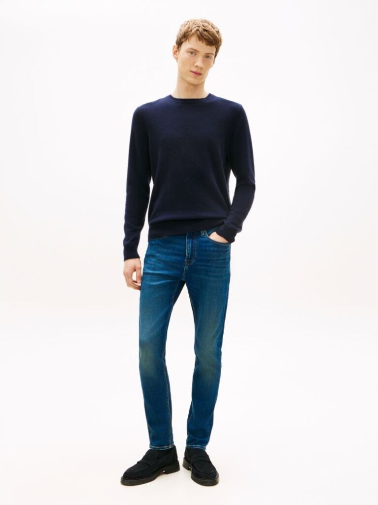 Blue Bleecker Whiskered Slim Jeans  Men