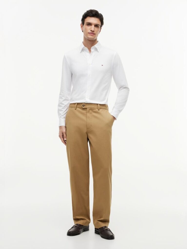 White Performance Slim Shirt  Men