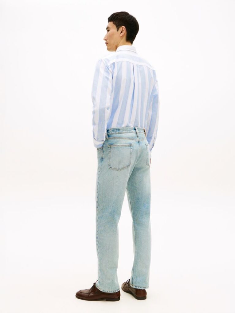 Blue Dover Whiskered Regular Straight Leg Jeans  Men