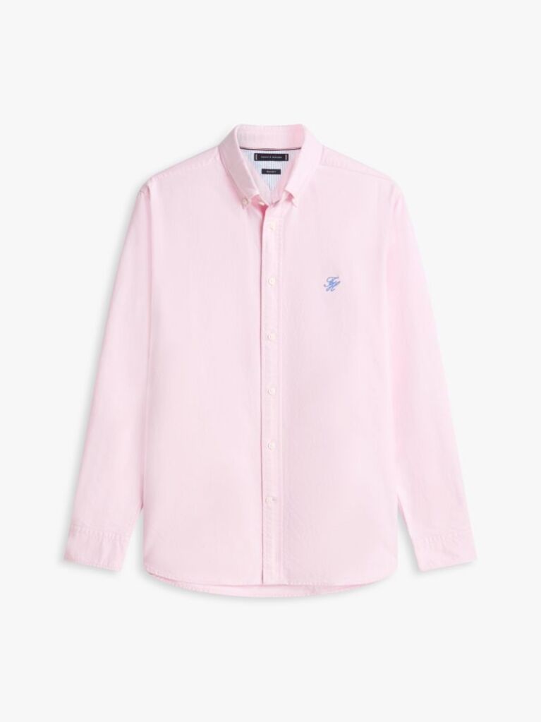 Pink Heritage Regular Fit Logo Embroidery Oxford Shirt  Men