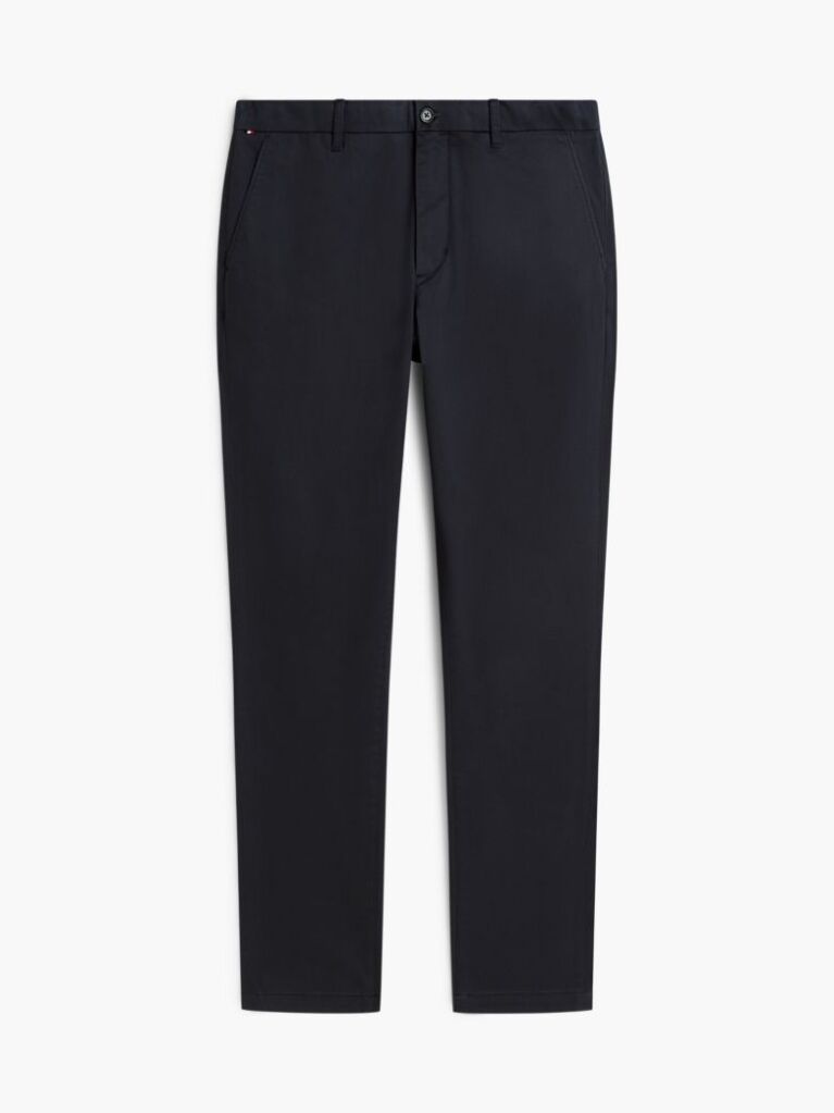 Blue Bleecker Slim Printed Structured Chinos  Men