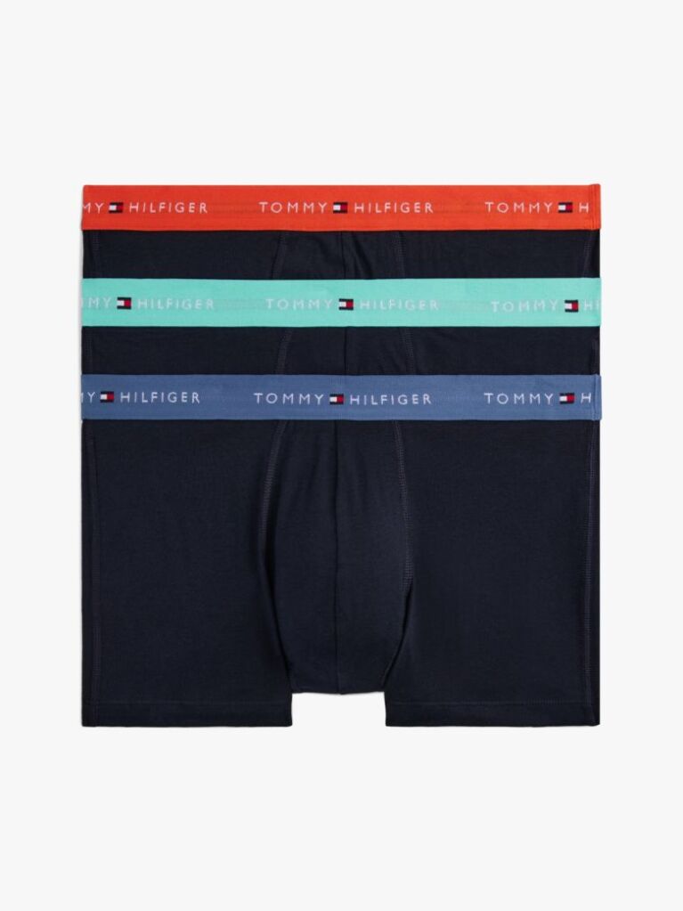 Multi 3-Pack Logo Waistband Trunks  Men