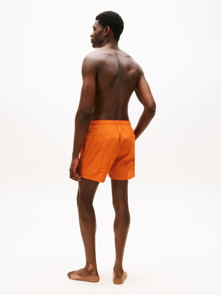 Orange Essential Mid Length Swim Shorts  Men