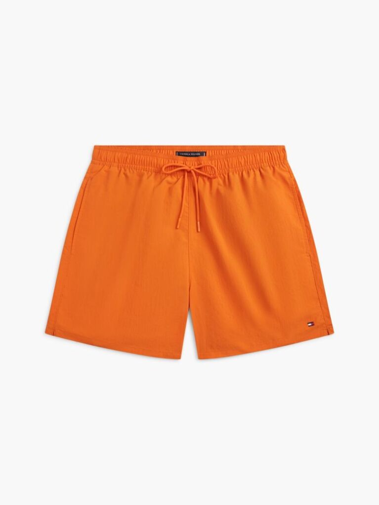 Orange Essential Mid Length Swim Shorts  Men