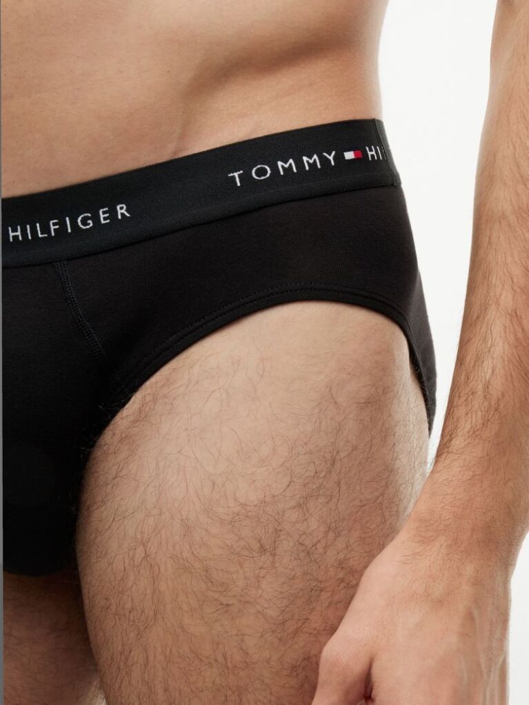Black 3-Pack Signature Repeat Logo Waistband Briefs  Men