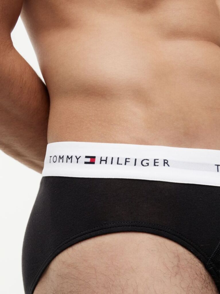 Black 3-Pack Signature Repeat Logo Waistband Briefs  Men