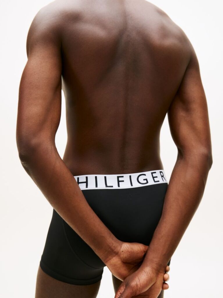 Multi 3-Pack Microfibre Logo Waistband Trunks  Men