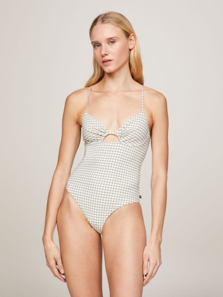 Multi Retro Cutout One-Piece Swimsuit  Women