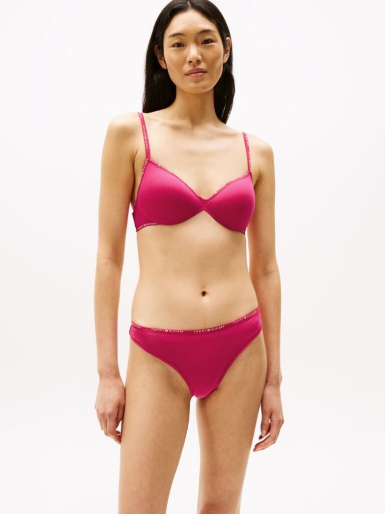 Pink Repeat Logo Non-Wired Push-Up Bra  Women