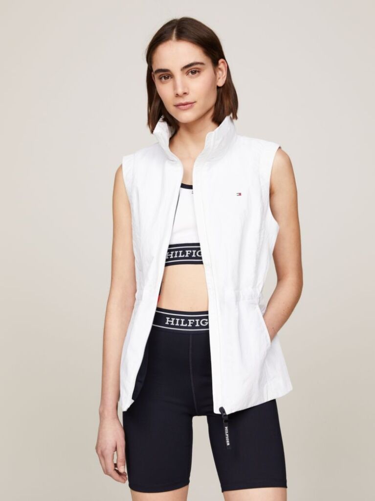 Άσπρο Sport Γιλέκο Με Λογότυπο Hilfiger Monotype  Γυναίκες