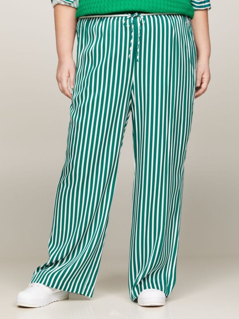 Multi Curve Stripe Pull-On Trousers  Women
