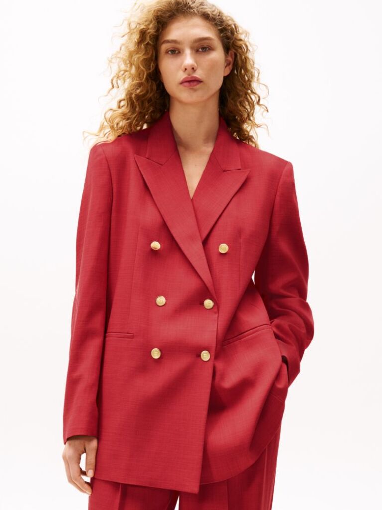 Red The Sofia Capsule Double Breasted Blazer  Women