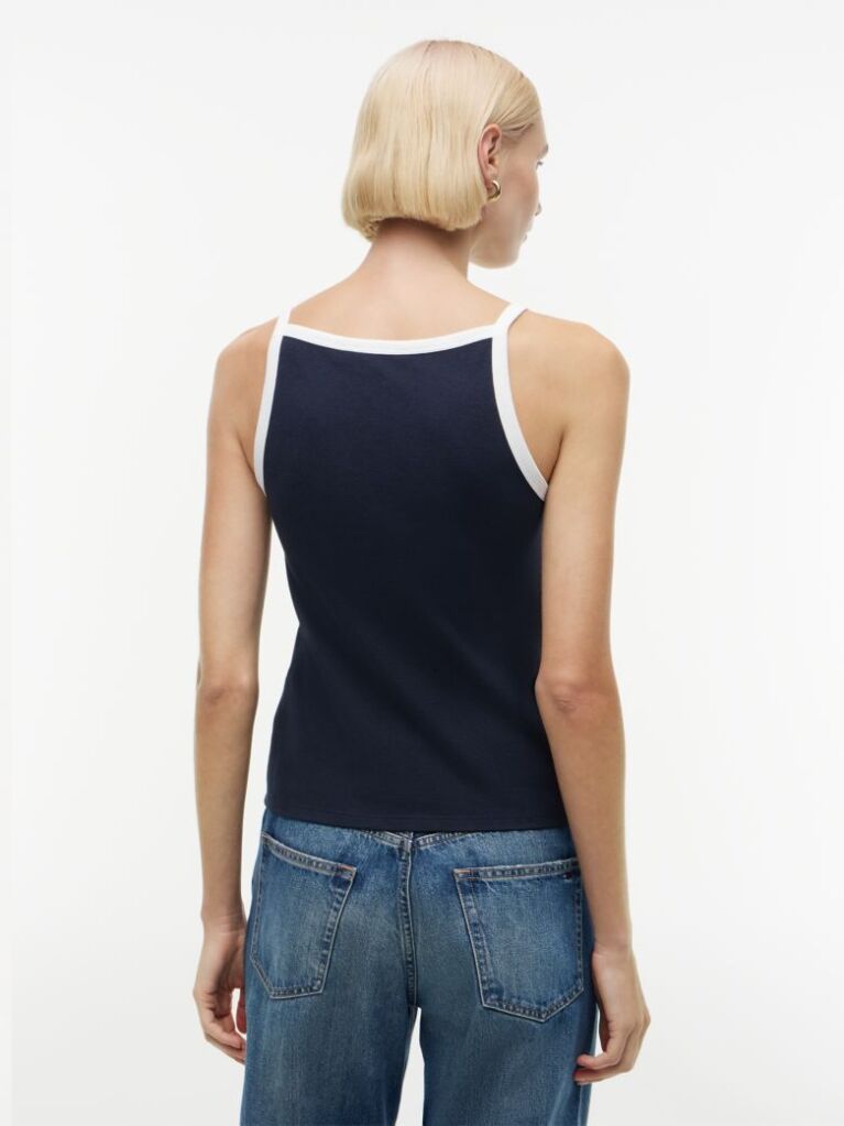 Logo Slim Tank Top — Dark Night Navy