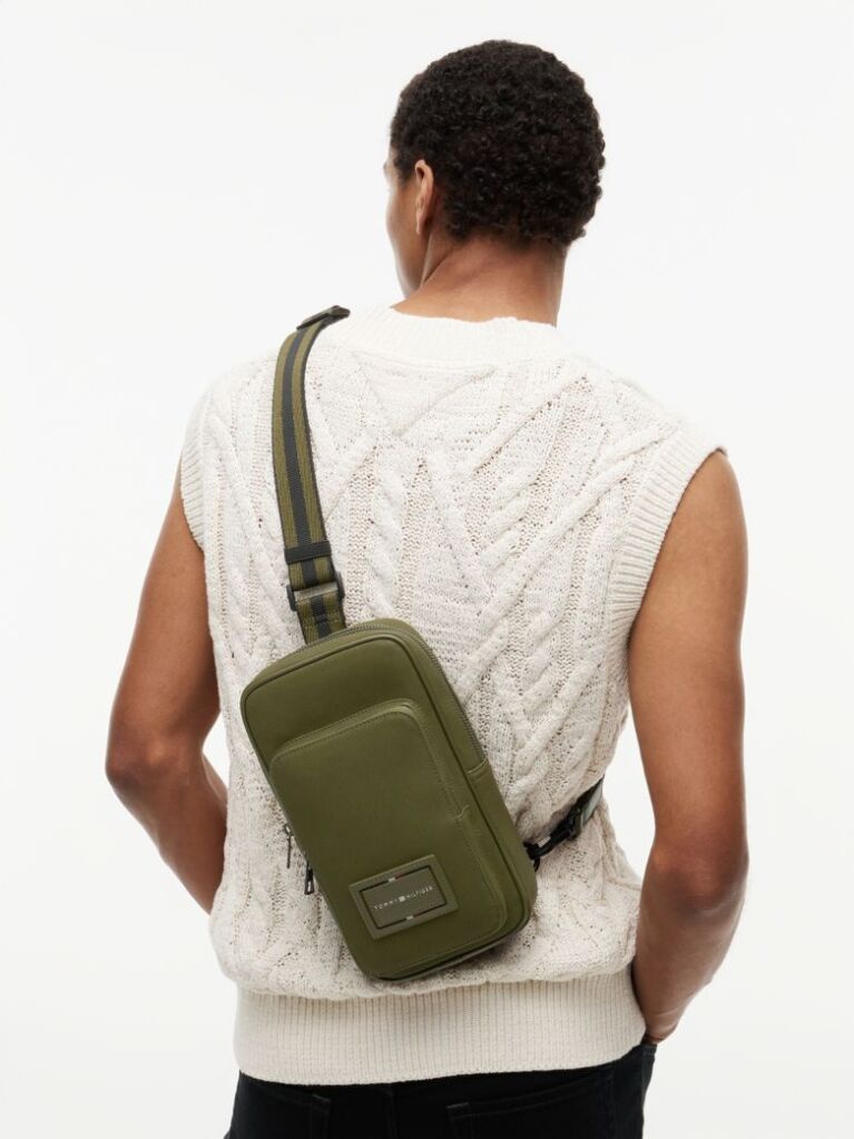 Green Sling Bag  Men