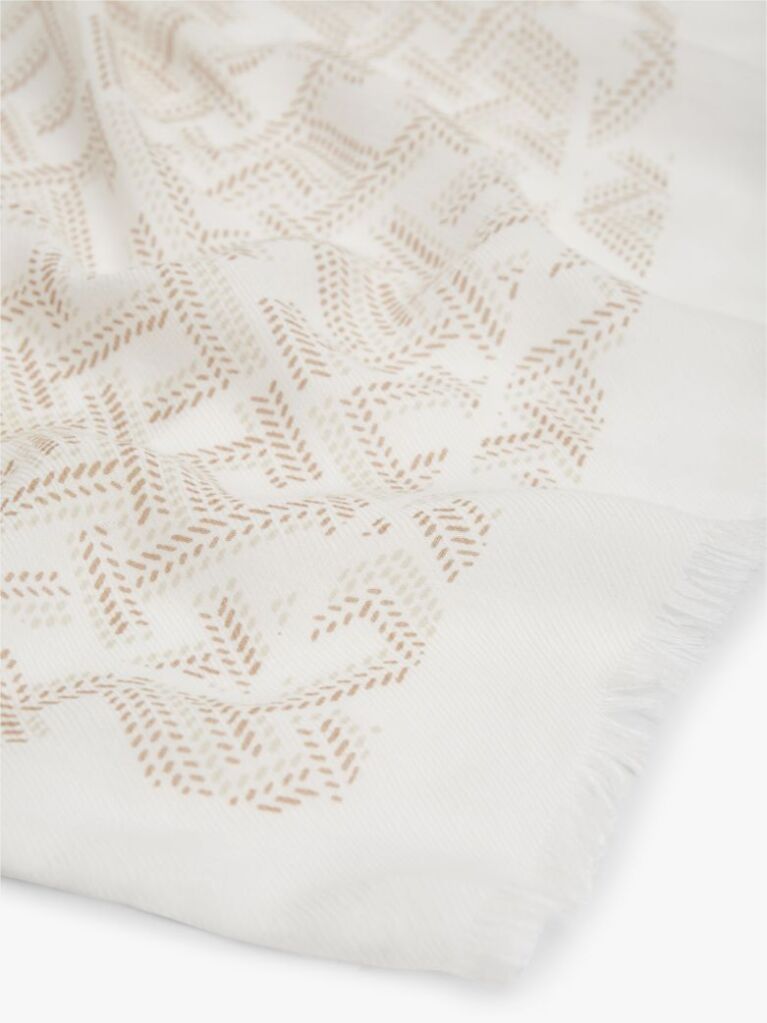 Beige TH Monogram Scarf  Women