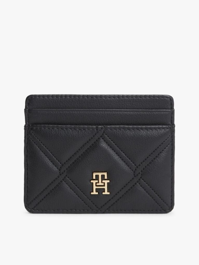 Black Quilted Card Holder  Women