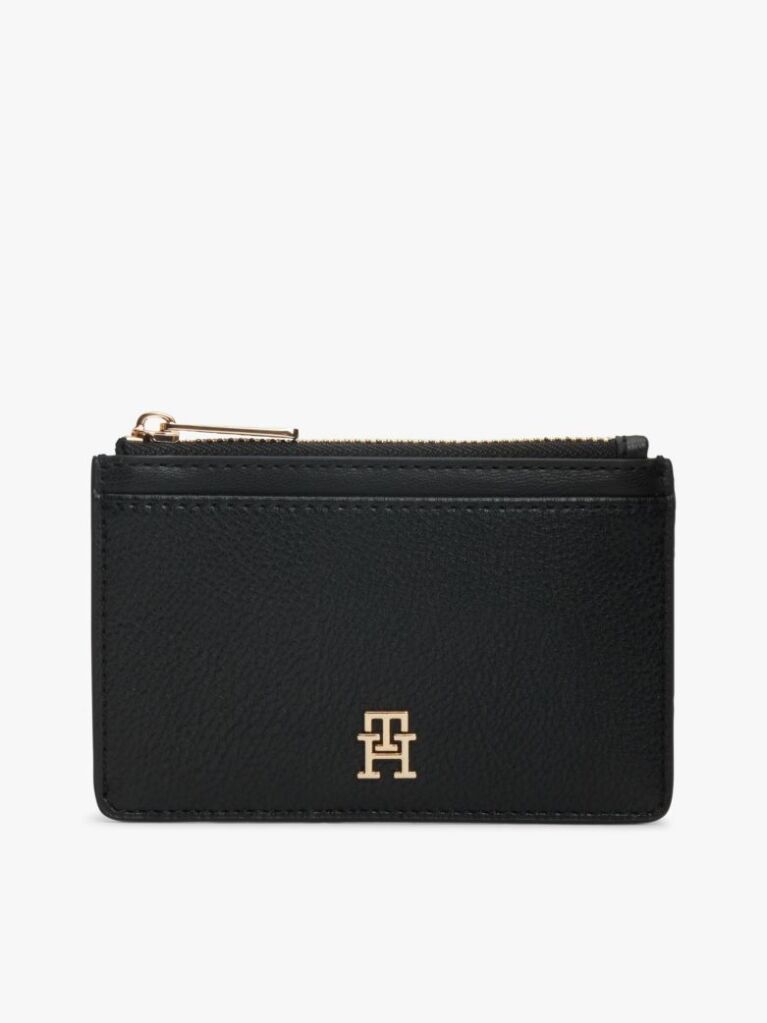Μαύρο Hilfiger Θήκη Για Κάρτες Με Φερμουάρ  Γυναίκες