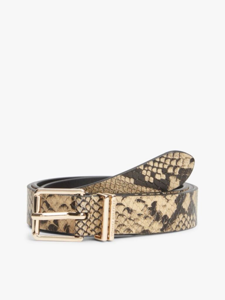 Multi Leather Snake Print Belt  Women