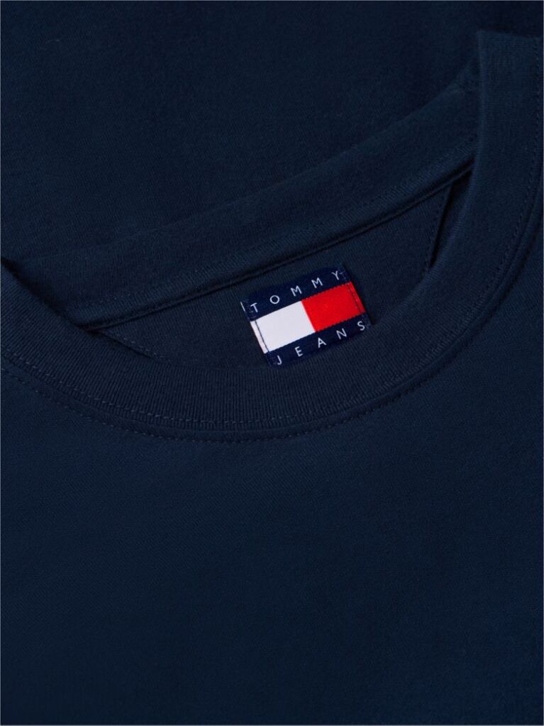 Μπλε Βαμβακερό T-Shirt Με Signature Λογότυπο  Άνδρες