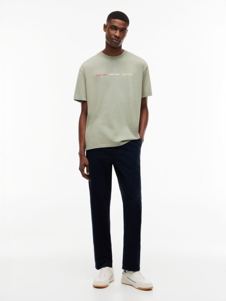 Green Repeat Logo T-Shirt  Men