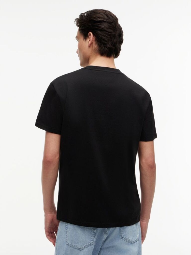 Μαύρο T-Shirt Με Σχέδιο  Άνδρες