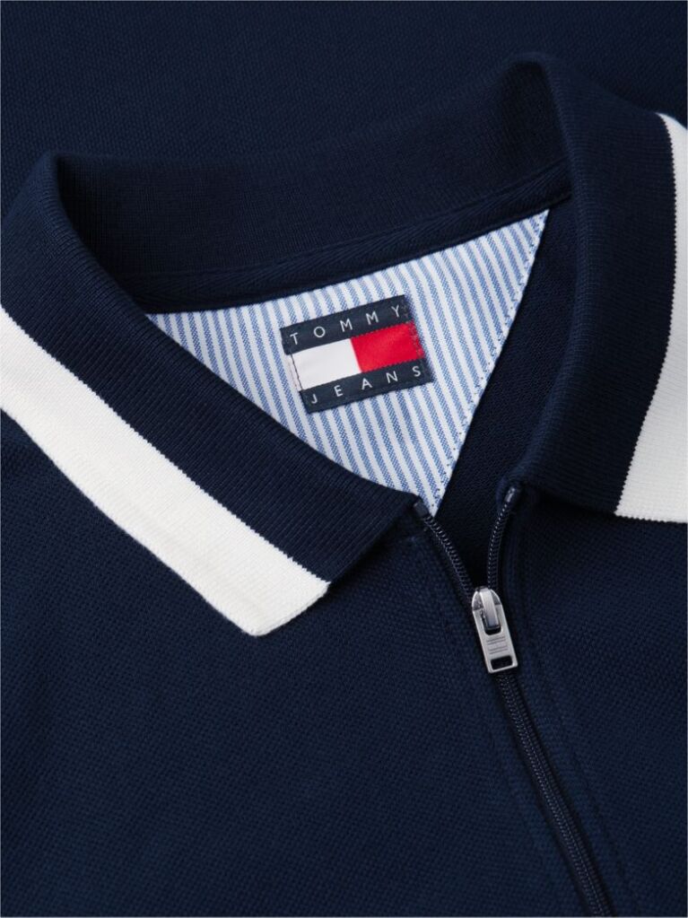 Blue Relaxed Fit Global Stripe Polo Shirt  Men